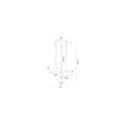 Netlighting Sines Dome Pendant Ceiling Light Coral Structure Brass Elements - thumbnail 2