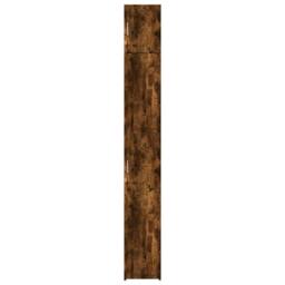 Berkfield Home Slim Storage Cabinet Smoked Oak 30x42.5x225 cm Engineered Wood in Brown - thumbnail 4