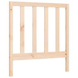 Berkfield Home Beautiful Bed Frame with Headboard Small Single Solid Wood in Light Tan - thumbnail 8