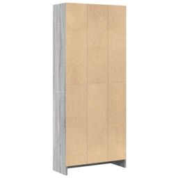 Berkfield Home Bookcase Grey Sonoma 60x24x143 cm Engineered Wood - Size: 60 x 24 x 143 cm - thumbnail 6