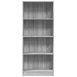 Berkfield Home Bookcase Grey Sonoma 60x24x143 cm Engineered Wood - Size: 60 x 24 x 143 cm - thumbnail 4