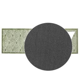 JVL Mega Runner - 57x150cm, Geo in Green - Size: 150 cm x 100 cm - thumbnail 5
