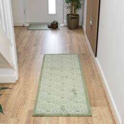 JVL Mega Runner - 57x150cm, Geo in Green - Size: 150 cm x 100 cm - thumbnail 6