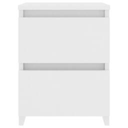 Berkfield Home Bedside Cabinet White 30x30x40 cm Engineered Wood - Size: 30 x 30 x 40 cm - thumbnail 4
