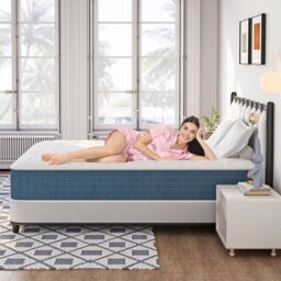 Dprodo Medium Firm Hybrid Mattress - Memory Foam & Pocket Springs in White - Size: Double - thumbnail 9