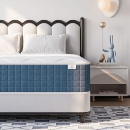 Dprodo Medium Firm Hybrid Mattress - Memory Foam & Pocket Springs in White - Size: Double - thumbnail 1