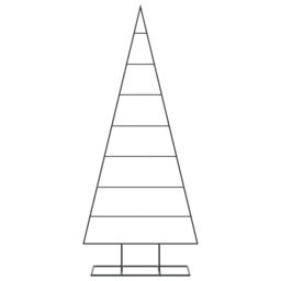 Berkfield Home Metal Christmas Tree for Decoration Black 150 cm - thumbnail 3
