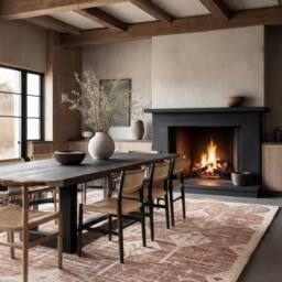 Kukoon Beige Terracotta Washable Jute Style Rustic Living Room Area Rug - Size: 200 cm x 290 cm - thumbnail 4