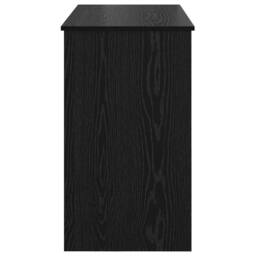 Berkfield Home Modern Dressing Table with Mirror Black Oak 100x45x76 cm - Size: 100 x 45 x 76 cm - thumbnail 8