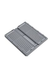 Living and Home Folding Plastic Wardrobe Storage Box Drawer Organizer Box Bedroom in Grey - thumbnail 4