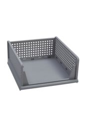 Living and Home Folding Plastic Wardrobe Storage Box Drawer Organizer Box Bedroom in Grey - thumbnail 6