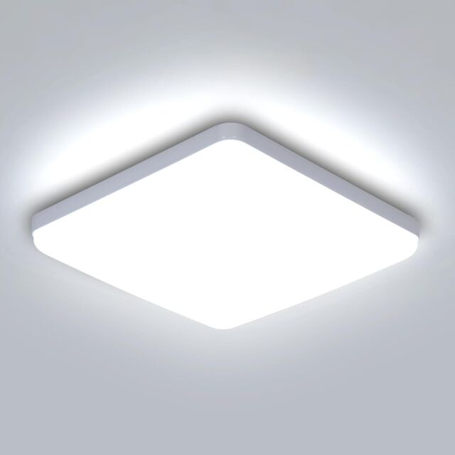 COMELY LED Ceiling Lights, 36 W Square Ultra Slim LED Panel Light, 6500K in White - image 1