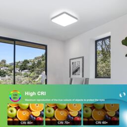 COMELY LED Ceiling Lights, 36 W Square Ultra Slim LED Panel Light, 6500K in White - thumbnail 6