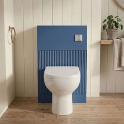 Balterley Fluted 500mm Floor Standing WC Unit - Blue - thumbnail 9