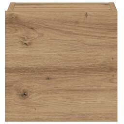 Berkfield Home Wall Mounted TV cabinets 5 pcs Artisan Oak Engineered Wood in Brown - thumbnail 9