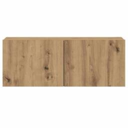 Berkfield Home Wall Mounted TV cabinets 5 pcs Artisan Oak Engineered Wood in Brown - thumbnail 7