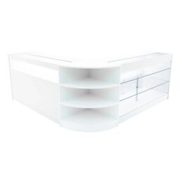 Monstershop Demeter LED Shop Counter Set K1500, B1500 & LM60 - White - thumbnail 1