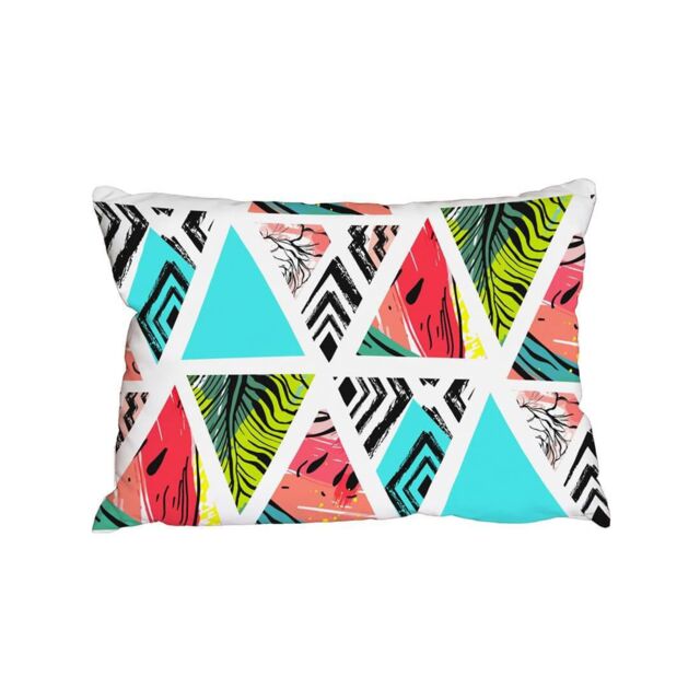 Benjamin Tate Design Cushions - Aztec & tropical palm leaves (Cushion)