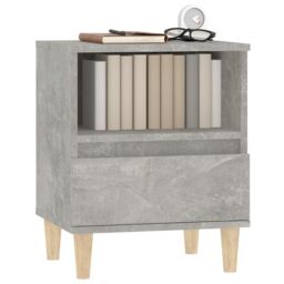 Berkfield Home Bedside Cabinets 2 pcs Concrete Grey 40x35x50 cm - Size: 40 x 35 x 50 cm - thumbnail 4