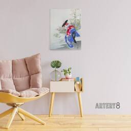 "Artery8 The Fox Spirit Geisha Dance Canvas Wall Art Print Ogata Gekko - Size: W18"" x H24""" - thumbnail 3