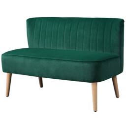 SPETLEK 117cm Loveseat Sofa 2 Seater Sofa with Padded Seat in Green - Size: 0.6m2 - thumbnail 7