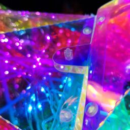 Samuel Alexander 1.4m Light up Standing Iridescent Dreamlights Christmas Stag with 600 White LEDs - thumbnail 6