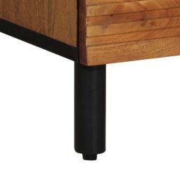 Berkfield Home Highboard 60x33x100 cm Solid Wood Acacia in Brown - Size: 60 x 33 x 100 cm - thumbnail 8