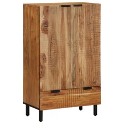 Berkfield Home Highboard 60x33x100 cm Solid Wood Acacia in Brown - Size: 60 x 33 x 100 cm - thumbnail 2