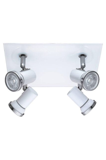Eglo Tamara 1 Metal 4-Light Wired Ceiling Spot Light in White - image 1