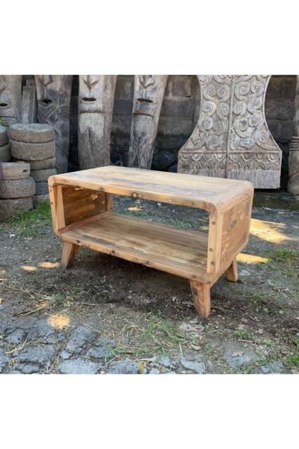 KDMD Small Rectangular Teak Coffee Table From Bali in Brown - image 1