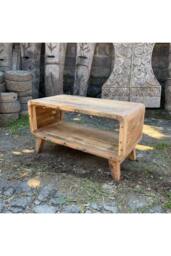 KDMD Small Rectangular Teak Coffee Table From Bali in Brown - thumbnail 1