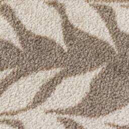 JVL Mega Doormat & Runner - Leaves in Light Brown - Size: 100 cm diameter - thumbnail 3
