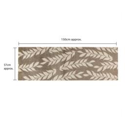 JVL Mega Doormat & Runner - Leaves in Light Brown - Size: 100 cm diameter - thumbnail 8