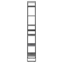 Berkfield Home Storage Shelf Grey 60x30x210 cm Solid Wood Pine - Size: 60 x 30 x 210 cm - thumbnail 4