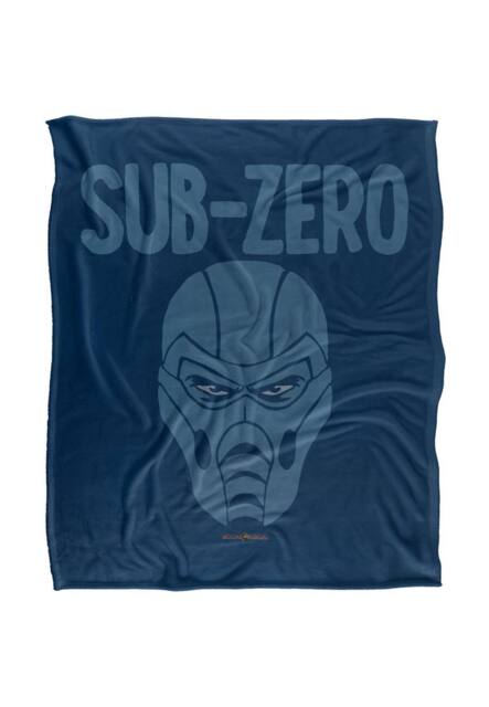 Warner Brothers Mortal Kombat 152x127cm Sub-Zero Silky Touch Super Soft Throw Blanket in White - Size: 152x127 cm - image 1