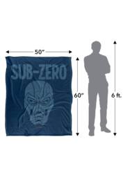 Warner Brothers Mortal Kombat 152x127cm Sub-Zero Silky Touch Super Soft Throw Blanket in White - Size: 152x127 cm - thumbnail 5