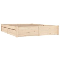 Berkfield Home Bed Frame with Drawers 140x200 cm in Brown - thumbnail 3