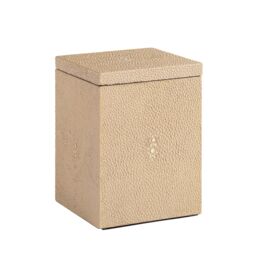 Posh Trading Company Chelsea Cotton Wool Box - Faux Shagreen Natural in Beige - thumbnail 4