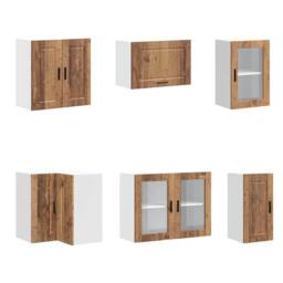 Berkfield Home 11 Piece Kitchen Cabinet Set Porto Old Wood Engineered Wood in Brown - thumbnail 5