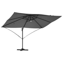 Berkfield Home Cantilever Umbrella - Anthracite Anthracite Polyester Large in Dark Grey - thumbnail 5