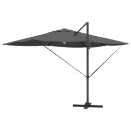 Berkfield Home Cantilever Umbrella - Anthracite Anthracite Polyester Large in Dark Grey - thumbnail 8