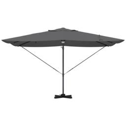 Berkfield Home Cantilever Umbrella - Anthracite Anthracite Polyester Large in Dark Grey - thumbnail 6