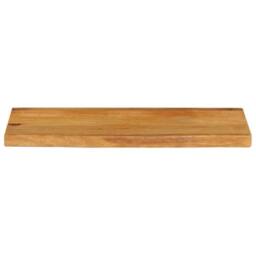 Berkfield Home Table Top Live Edge 70x30x3.8 cm Solid Wood Mango in Brown - thumbnail 1