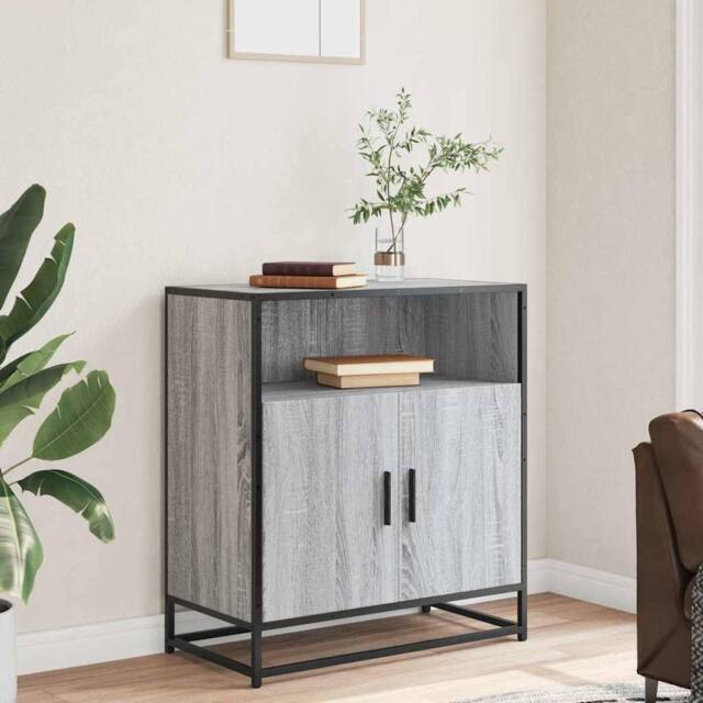 Berkfield Home Sideboard Grey Sonoma 68x35x76 cm Engineered Wood - Size: 68 x 35 x 76 cm - image 1
