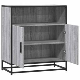 Berkfield Home Sideboard Grey Sonoma 68x35x76 cm Engineered Wood - Size: 68 x 35 x 76 cm - thumbnail 7