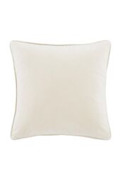 Catherine Lansfield 'Wilson Velvet' Cushion in Natural - Size: 45 cm x 45 cm - thumbnail 5