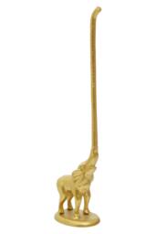 Orsina Fauna Elephant Toilet Roll Holder With Tail in Gold - thumbnail 3