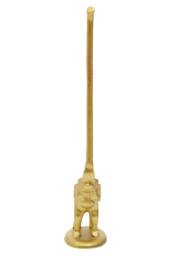 Orsina Fauna Elephant Toilet Roll Holder With Tail in Gold - thumbnail 2