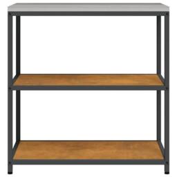 Berkfield Home Kitchen Storage Shelf with Storage Rusty Weathering steel in Brown - thumbnail 7