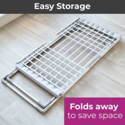 Neo Electric Heated Winged Airer Clothes Dryer Rack in Silver - thumbnail 6